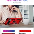 thumbnail image 5 of Dteck Case for Google Pixel 9 Pro / 9, with Finger Ring Holder Kickstand, Military Grade Stand Cover Phone Cases Compatible for Google Pixel 9 Pro / 9, Red, 5 of 7