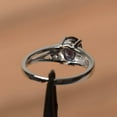 thumbnail image 3 of alexandrite twig engagement ring color changing 14K Solid White Gold Ring June birthstone ring, 3 of 4