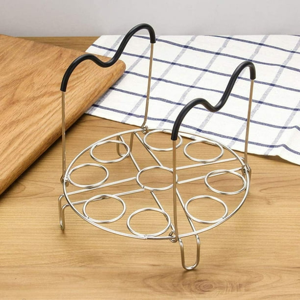 Steamer Rack Trivet Accessory Set Include 9 holes Egg Cooking