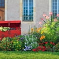 thumbnail image 4 of 16.5 in. X 12.6 in. Rustproof Metal Fence, No-Install One-Piece Garden Fence, Arched (45 pcs), 4 of 5