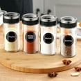 thumbnail image 3 of Farfi 180Pcs Chalkboard Label Exquisite Waterproof Self-adhesive Kitchen Countertop Spice Bottle Marking Blackboard Sticker Daily Use (Black), 3 of 13
