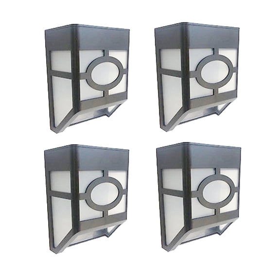 Solar Smart Creations Powered Outdoor Landscape Light for Garden Yard Fence, White, Set of 4