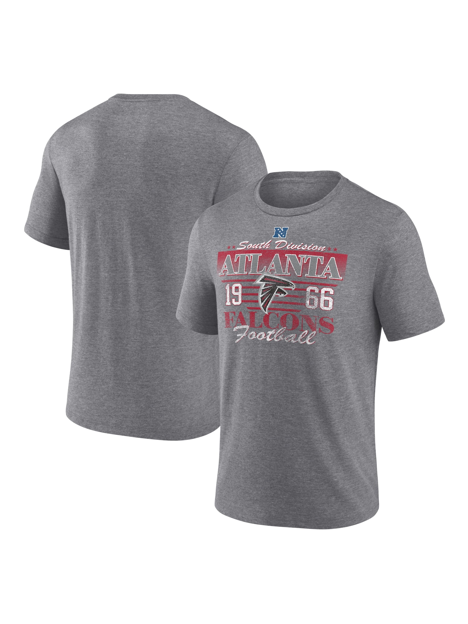 NFL Atlanta Falcons Men's Synthetic Gray Heather Short Sleeve T-Shirt