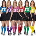 thumbnail image 2 of Traje de animadora estudiantil del equipo femenino SL, personaje M, culturismo, gimnasia, baile, fútbol sexy, 2 of 6