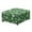 Green Shamrock Music Note, variant on Xoenoiee Green Cactus Print Square Ottoman Cover Stretch Folding Storage Bench Ottoman Cover Footrest Stool Slipcover Footstool Protector Cover with Elastic Bottom, S