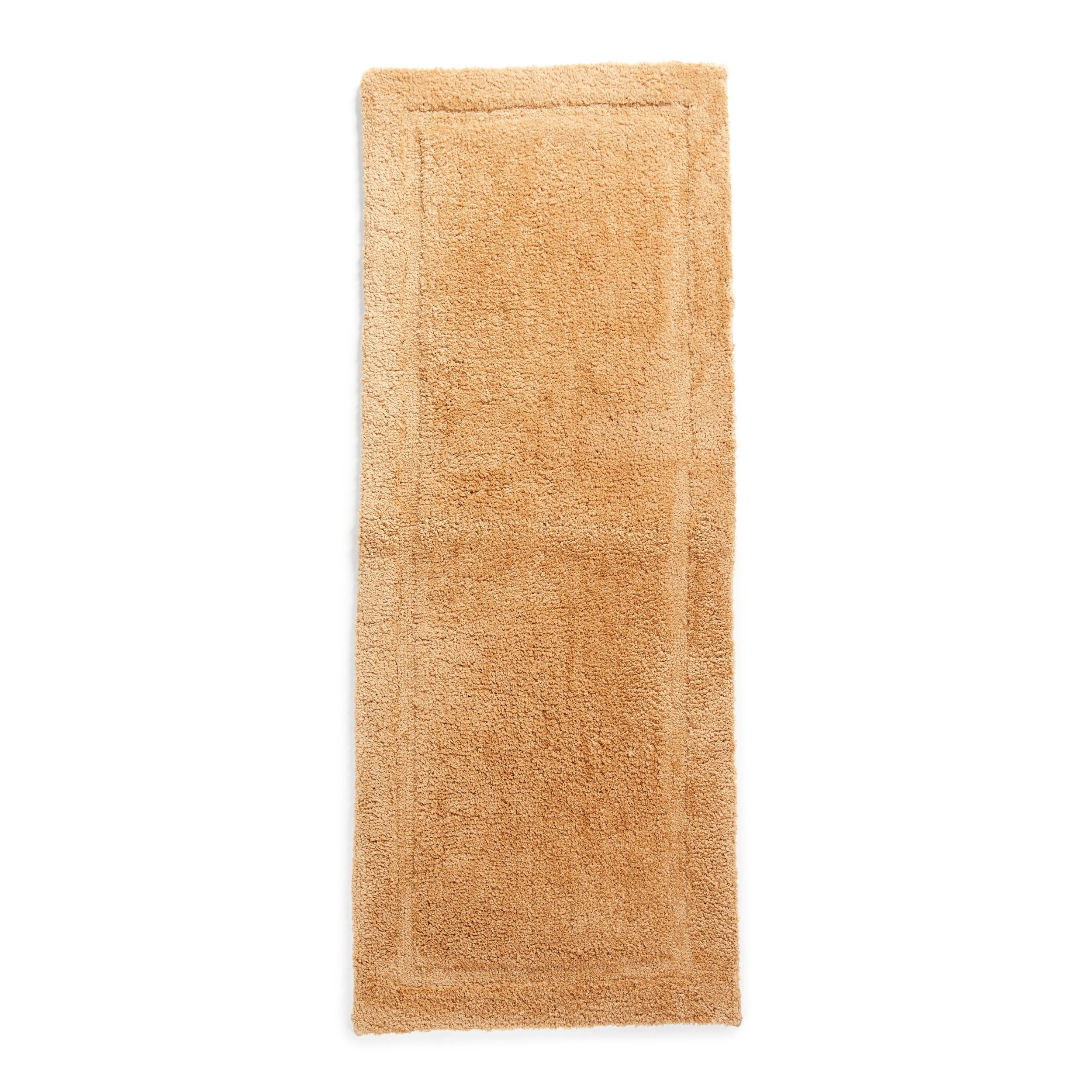 Memory Foam Bath Runner Soft Bathroom Floor Covering 20x54" Sand