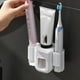 thumbnail image 5 of Portacepillos de Dientes Montado en la Pared con Ranuras Dobles, Dispensador de Pasta de Dientes y Juego de Exprimidor, Accesorios Organizadores de Baño A, 5 of 5