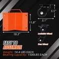 thumbnail image 5 of GARVEE ‎4-Pack Tire Wheel Dolly with Brakes,Vehicle Car Wheels Dollies Movers Skates Car Tire Repair Slide Tools,6000 lbs Capacity,Orange, 5 of 7