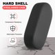 thumbnail image 4 of Estuche duro para gafas Uxcell, paquete de 2, estuche grande de cuero PU, organizador de gafas de sol con grano de lichi, negro, 4 of 7