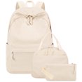 thumbnail image 2 of 3-Piece Corduroy Backpack for Kids Ctue Girl Boys Bookbag with Lunch Bag and Pencil Case Women Men Daily Use School Bag Back to School Gifts, 2 of 5