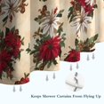 thumbnail image 6 of Multicolor Christmas Floral Pattern Shower Curtain 36"x72" ,Bathroom Decorative Shower Curtains Set with 12 Hooks,Modern Waterproof Washable Shower Curtain, 6 of 6