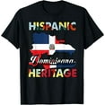 thumbnail image 2 of Dominican Republic Flag Hispanic Heritage Month Dominicana T-Shirt, 2 of 3