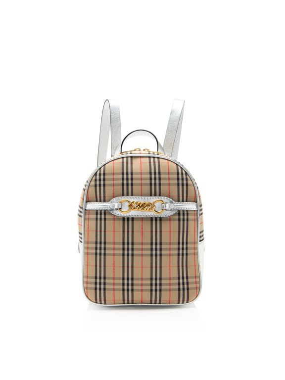 Pre-Owned Burberry Horseferry Check Link 1983 Knight Backpack