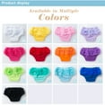 thumbnail image 6 of Oscscso Toddler Infant Baby Girls Mesh Lace Ruffled Diaper Covers Bloomer Elastic Cotton Underwear Baby Girl Panties Shorts, 6 of 6