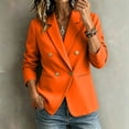thumbnail image 5 of Ynynloco Blazers for Women Business Casual Long Sleeve Button Down Open Front Suit Jacket Dressy Work Blazer with Pockets Winter Fall Outfits, 5 of 5