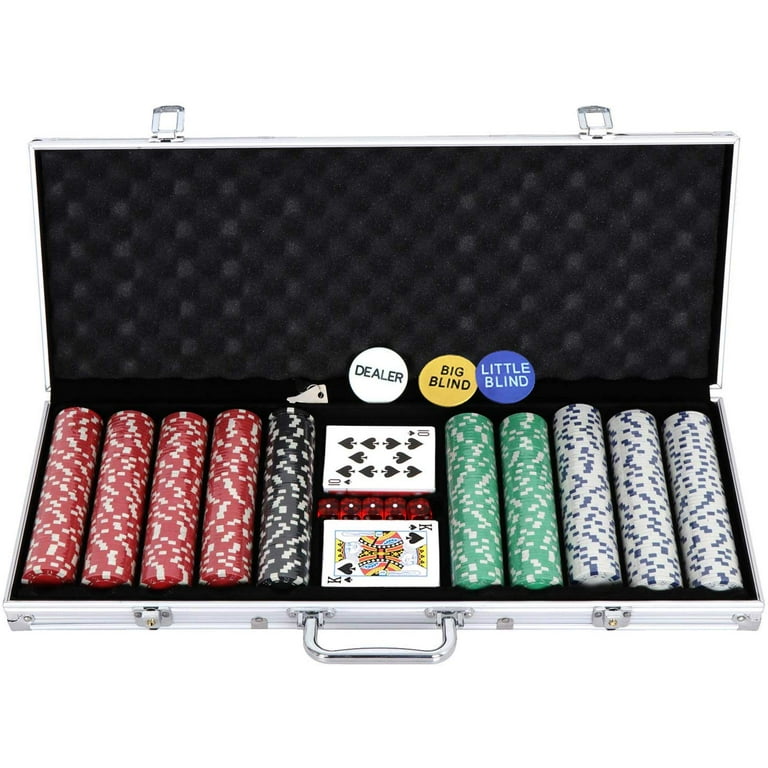 Hi Gloss Wood Poker Chip Case, Holds 500 Poker Chips