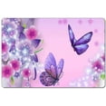 thumbnail image 1 of Purple Welcome Door Mat for Home House Living Room Area Rugs Lightweight Modern Area Rugs Stylish Butterfly Pattern Non-Slip Doormat Womens Girls, 1 of 8