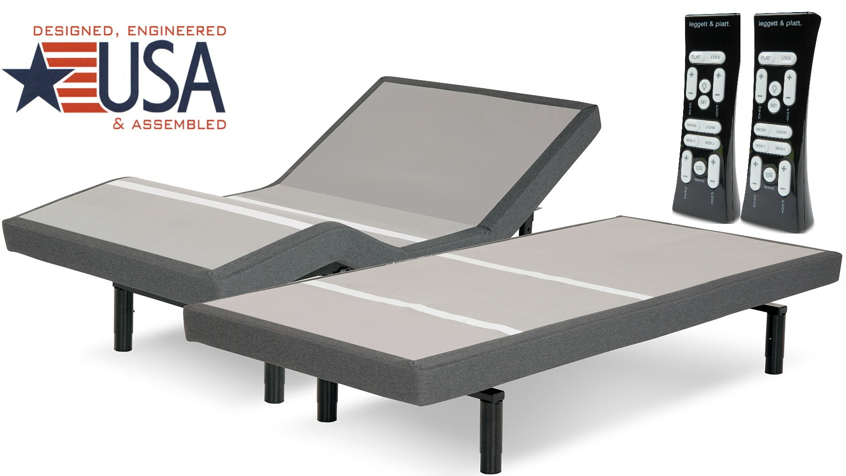 11 inch Leggett & Platt All Scape Adjustable Base Bed Legs Set of 4-4B6601 