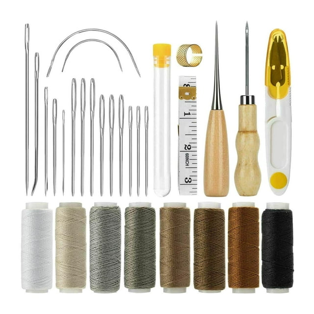 29 Pcs Outils de Couture Multifonctions en Cuir pour Amateurs de Bricolage