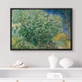 thumbnail image 5 of PixonSign Framed Canvas Print Wall Art Lilac Bush by Vincent Van Gogh Nature Wilderness Illustrations Modern Art Decorative Floral Botanical Minimal Calm/Relax/Cozy Fine Art - 16"x24" Black, 5 of 5