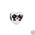 thumbnail image 1 of Cuentas de plata esterlina 925 para mujer, abalorios de la serie Angel Mom Family Love Heart, compatibles con pulseras Pandora originales, regalo de joyería artesanal, novedad, 1 of 4