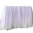 thumbnail image 1 of Coureur de Table, Nappe Douce Nappe Blanche Moelleuse Apparence Frappante, 1 of 7