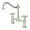 Polished Chrome, variant on Kingston Brass KS1178AX Heritage Bridge Kitchen Faucet, Brushed Nickel