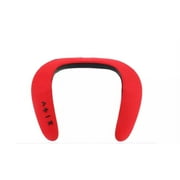 Link Portable Wireless Wearable Neckband Bluetooth Around The Neck Speaker - Great For Travelling  - Red