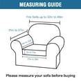 thumbnail image 5 of Stretch Velvet Plush Sofa Covers Couch Armchair Slipcover Protector with Cushion Covers, White, For 2-Seater Loveseat, 5 of 7