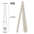 thumbnail image 3 of Xecao Winter Christmas And New Year Deer Print Tie For Men Necktie Woven Jacquard Neck Ties,Classic Men's Tie, 3 of 7