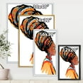 thumbnail image 4 of Designart 'Afro American Woman with Turban I' Modern Framed Canvas Wall Art Print, 4 of 5