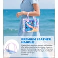 thumbnail image 4 of Clear Tote Bag Stadium Events Transparent Clear Purse for Women Thick PVC  Bag with Guitar Strap for Concert, 4 of 6
