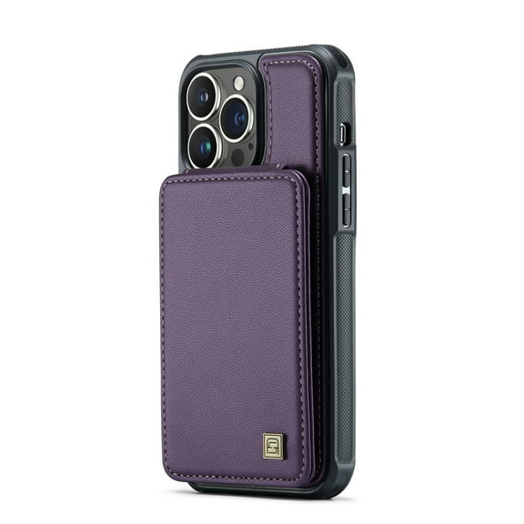 K-Lion for iPhone 13 Pro Max Wallet Case, Retro Business Style RFID Blocking Card Holder Slots Case Luxury PU Leather Shockproof Phone Cover for iPhone 13 Pro Max ,Purple