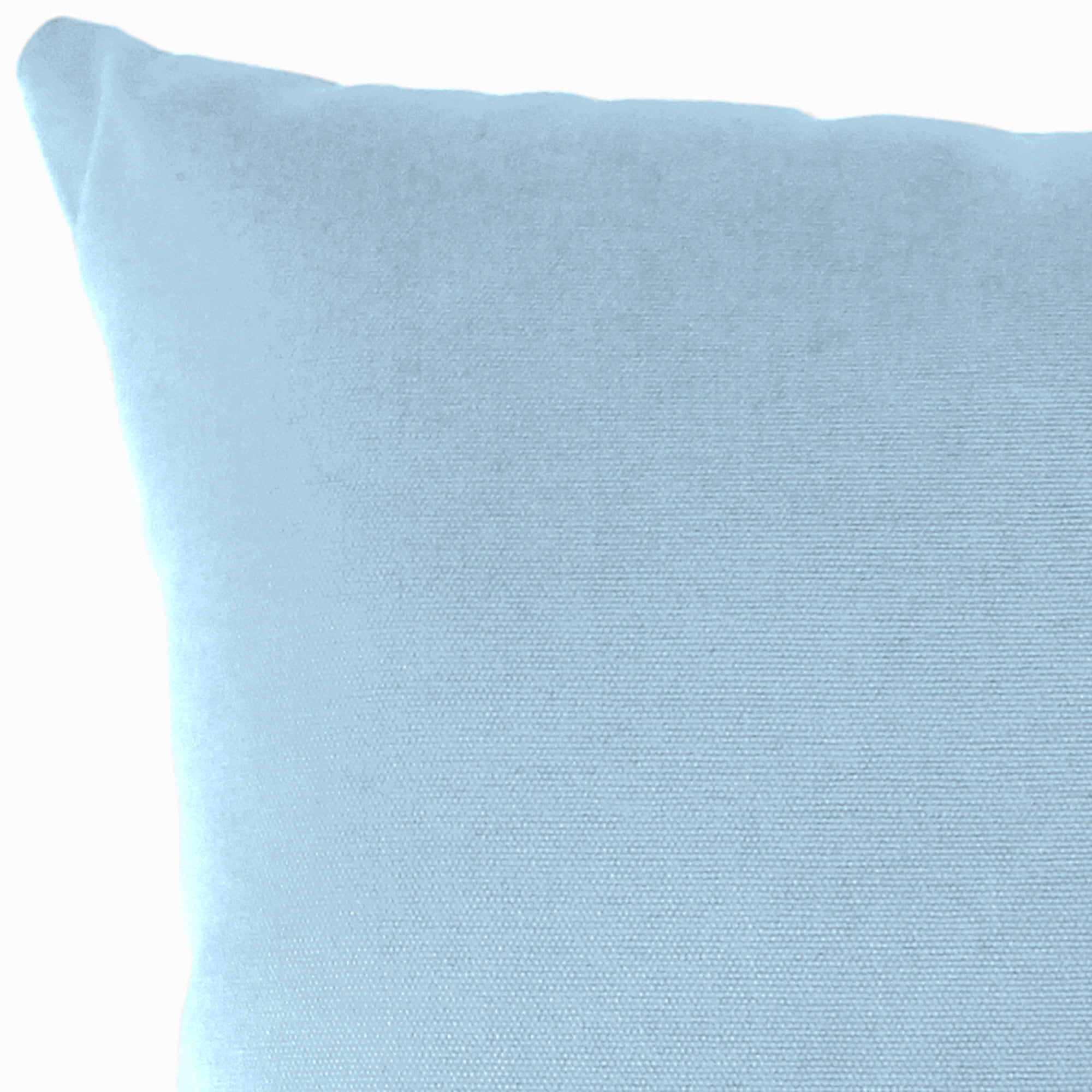 Jordan Manufacturing Sunbrella 16" x 16" Canvas Air Blue Solid Square Outdoor Throw Pillow