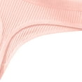 thumbnail image 6 of Oksale Breathable Sports Underwear for Women Ribbed Mid Waisted Bikini Panties Soft Cozy Breathable Full Coverage Briefs Pink XS, 6 of 10