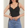 thumbnail image 3 of Michellecmm  Women Camisole Solid Color V Neck Summer Spaghetti Strap Tank Tops, 3 of 9