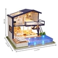 thumbnail image 2 of Kit de casa de muñecas en miniatura GudoQi Time Apartment con música 1:24, 2 of 7