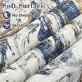thumbnail image 2 of Modern Abstract Area Rug – Machine Washable, Non-Slip, Low Pile, Soft, Non-Shedding, Collapsible Carpet for Living Room, Bedroom, Dining Room, Office – Blue – 8ft x 10ft (244cm x 305cm) – USA Stock, 2 of 8