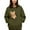 Army Green, variant on Hoodie with cat pouch Unisex Double Layer Full Hooded Zipper Sweatshirt Streetwear Casual Pullover Jacket With Adjustable Drawstring For Outdoor Activities