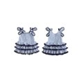 thumbnail image 2 of BemeyourBBs Toddler Baby Blue Plaid Dress Bowknot Decor Ruffles Back Zipper Sleeveless Casual Dress Kids Summer Princess Party Dress, 2 of 8