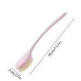 thumbnail image 3 of BCZHQQ Body Brush w/Soft Bristles & Long Curved Handle for Exfoliating Baths/Massage - Wet or Dry Use,Gray/Pink/Blue/White - 13.98x2.76x0.79in - Includes 1 Shower Puff, 3 of 8