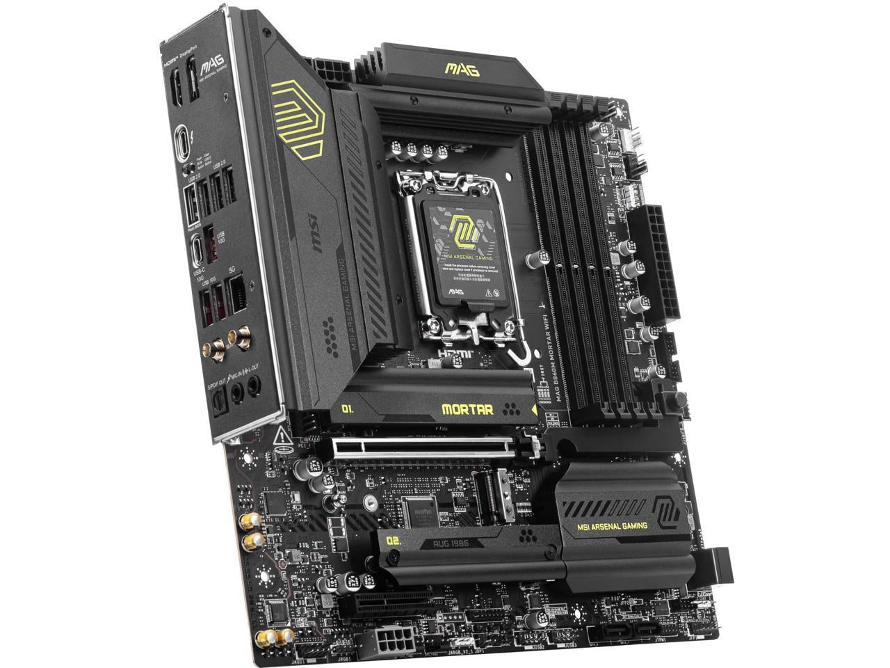 MSI MAG B860M MORTAR WIFI Gaming Desktop Motherboard - Intel B860 Chipset - Socket LGA-1851 - Micro ATX (magb860mmortarwifi)