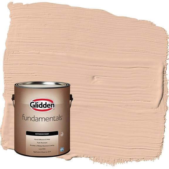 Glidden Fundamentals Beach Vibes / Orange Semi-Gloss Exterior Paint, 1 Gallon
