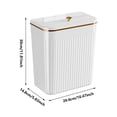 thumbnail image 2 of WEIOUKC Kitchen Compost Bin Hanging Can with Lid,Wall Mounted or Under Cabinet Small Food Waste Bin,for Cabinet, Under Sink, Bathroom, 2 of 5