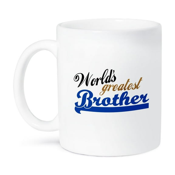 3dRose, Worlds Greatest Brother - Best Bro - For little or big brothers - family relations relationship gift, 11oz Mug