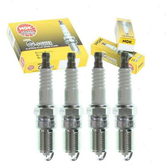 4 pc NGK G-Power Spark Plugs compatible with Ford Focus 2.0L 2.3L L4 2003-2010