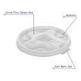 thumbnail image 2 of WinCup Disposable Drinking Cup Lid White Foam 1000 Ct DT18B, 2 of 4