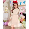 thumbnail image 5 of Arshiner Toddler Girls Tutu Tulle Dress Fall Winter Long Sleeve Party Dresses | Star Sequin Birthday Princess Formal Fancy Princess Dress, 5 of 6