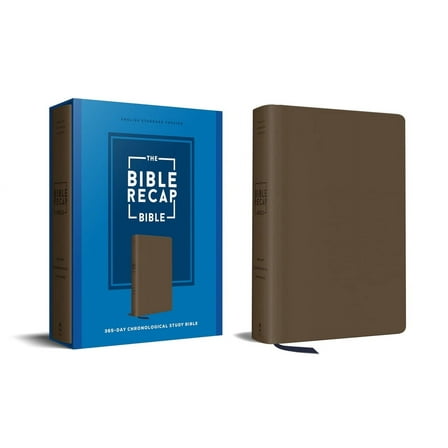 The Bible Recap 365-Day Chronological Study Bible: English Standard Version--Imitation Leather, (Hardcover)