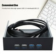 thumbnail image 1 of 5.25 Inch Usb Front CD Driver Board Portable 19 Pin 9Pin to 3.0 2.0 4 Port Metal Usb Front Hubs Optical Drive Bay Scheda Driver CD Hub Panel CD ROM Expansion Mobile Rack for PC, 1 of 7